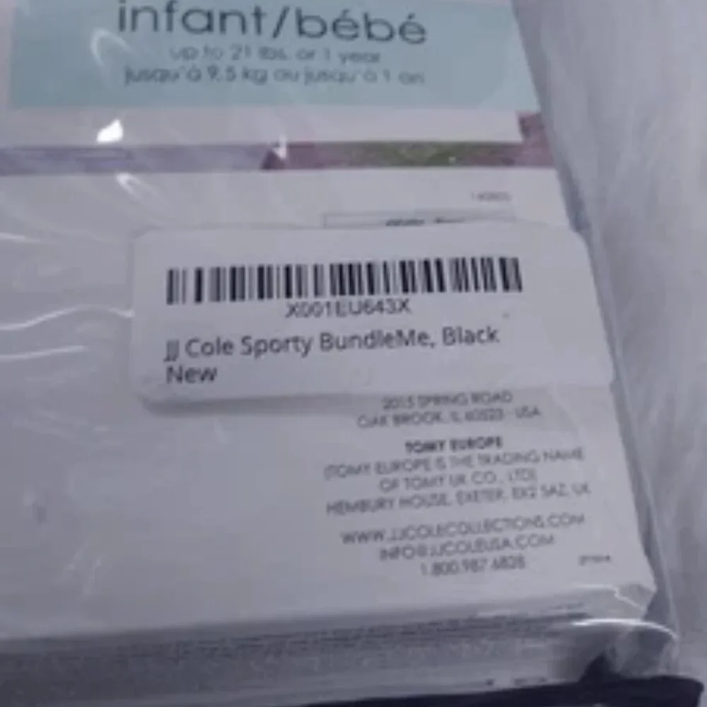 BundleMe Infant Stroller Blanket Cover Black - Picture 7 of 9